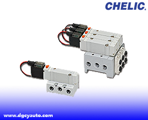氣立可CHELIC五口電磁閥 - SMB系列