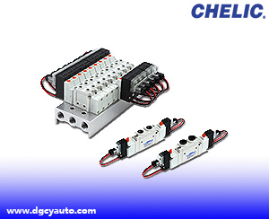 氣立可CHELIC五口電磁閥 - SR系列