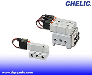 氣立可CHELIC五口電磁閥 - SMB系列