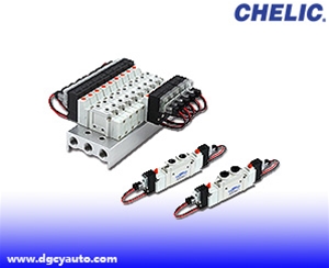 氣立可CHELIC五口電磁閥 - SR系列